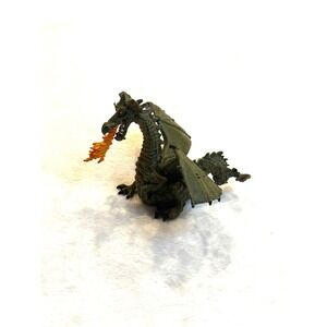Papo 2005 Green Fire Breathing Dragon Mythical Fantasy Action Figure 0412